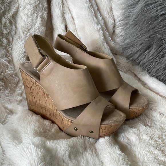 Beige Wedges - Picture 1 of 5